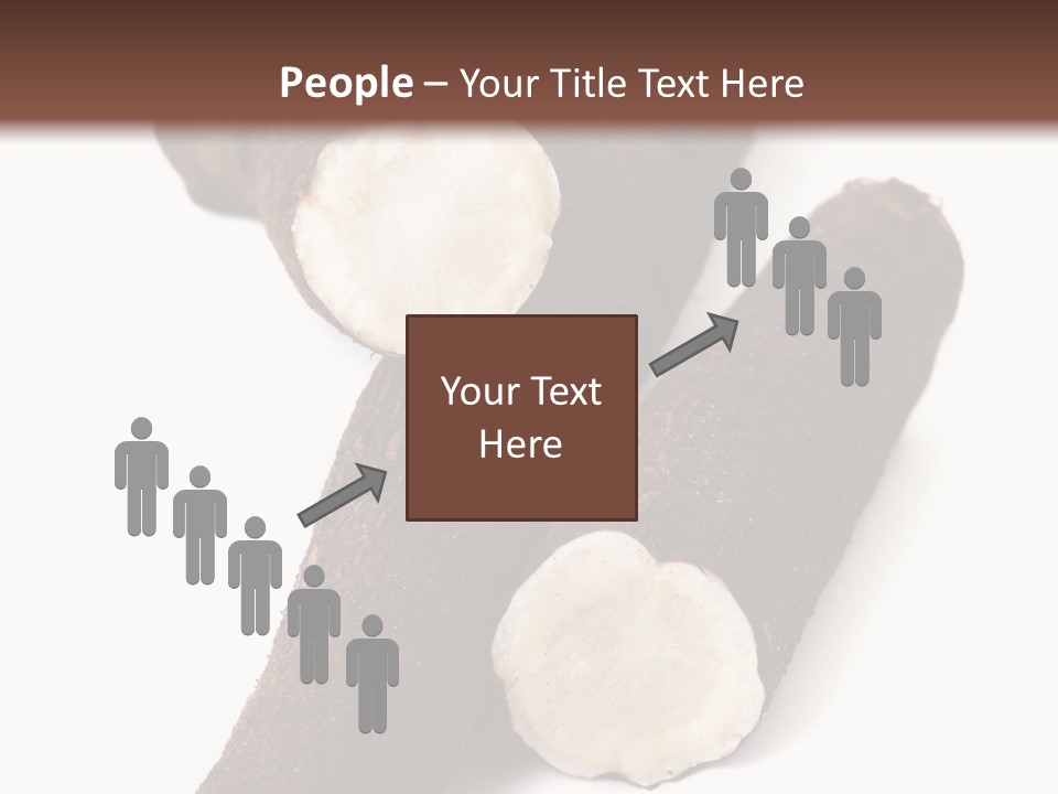 Two Cinnamons With A Bite Taken Out Of Them PowerPoint Template