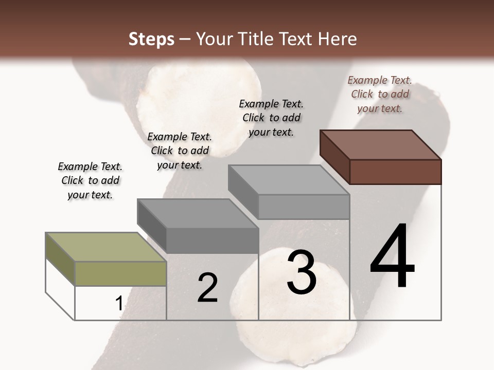 Two Cinnamons With A Bite Taken Out Of Them PowerPoint Template