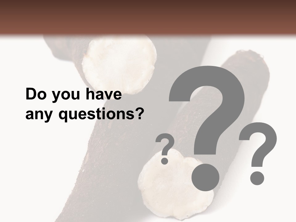 Two Cinnamons With A Bite Taken Out Of Them PowerPoint Template