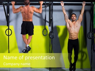Gym Ring Muscular PowerPoint Template