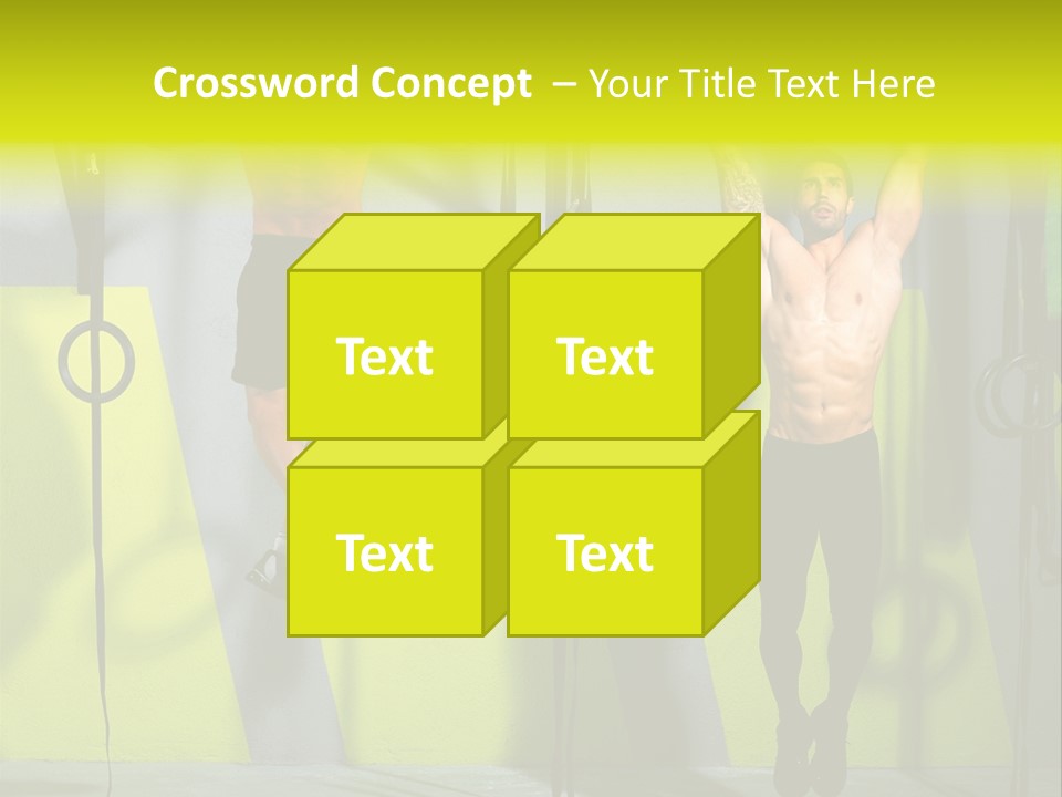 Gym Ring Muscular PowerPoint Template