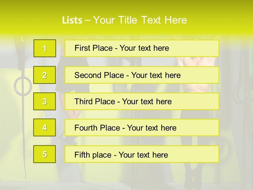 Gym Ring Muscular PowerPoint Template