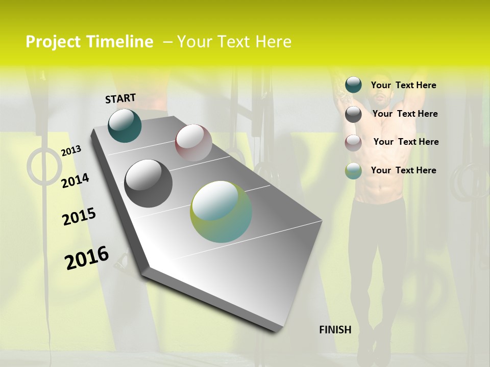 Gym Ring Muscular PowerPoint Template