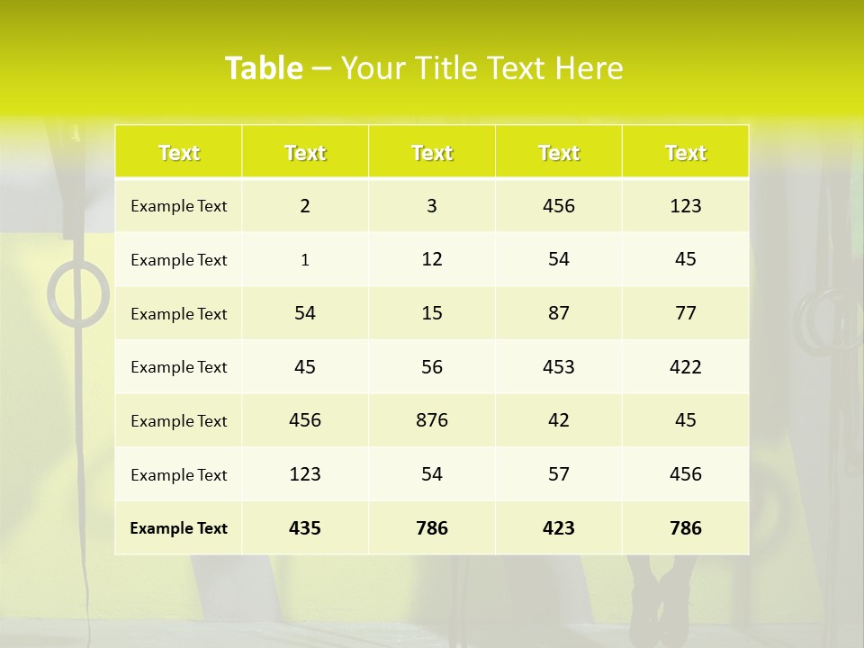 Gym Ring Muscular PowerPoint Template