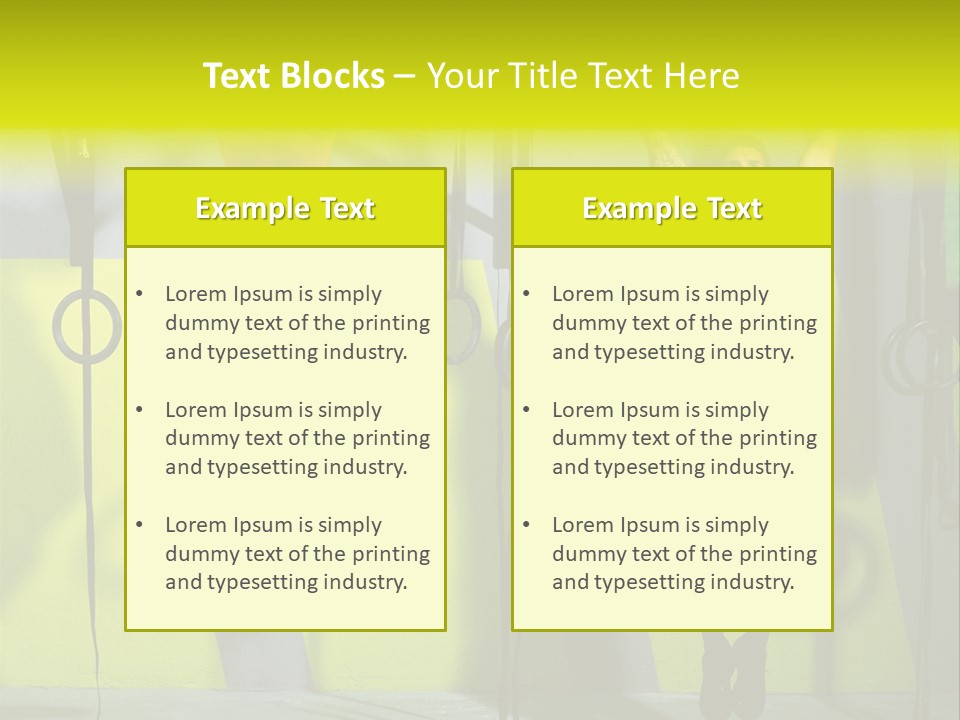 Gym Ring Muscular PowerPoint Template