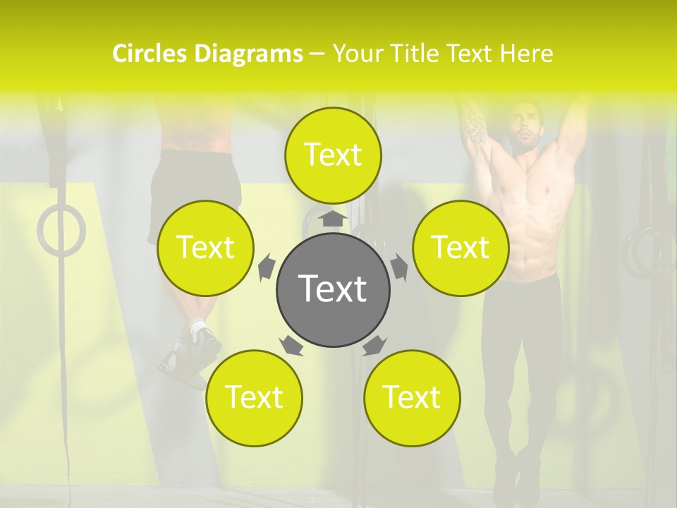 Gym Ring Muscular PowerPoint Template