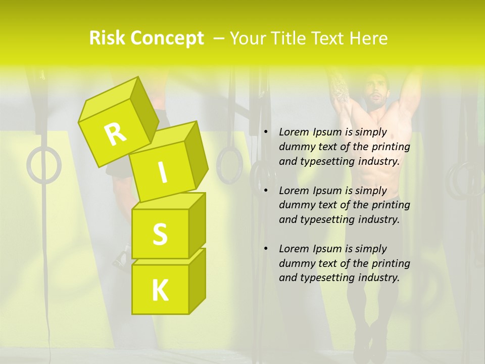 Gym Ring Muscular PowerPoint Template