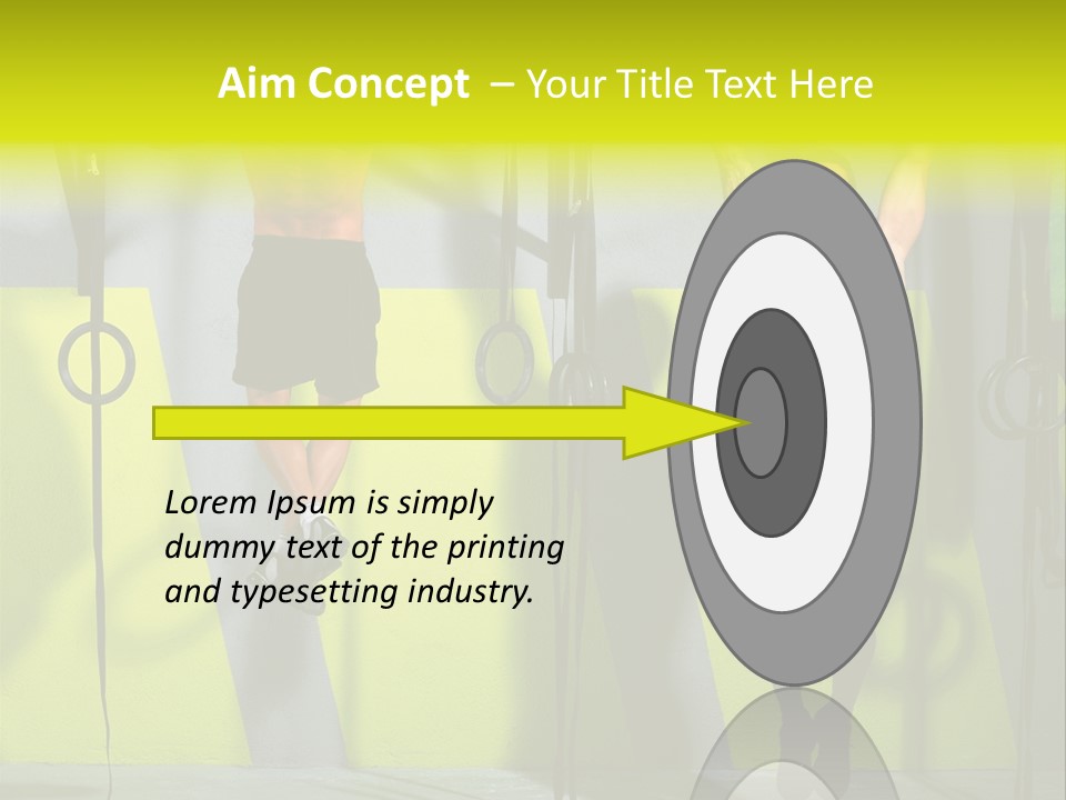 Gym Ring Muscular PowerPoint Template