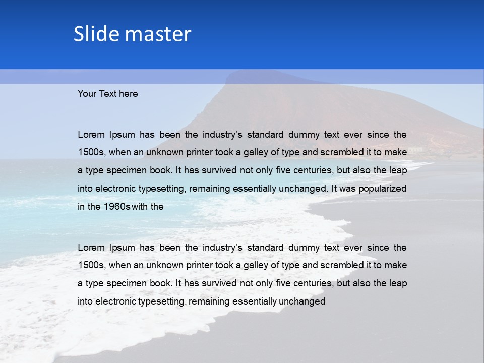 Africa Outdoor Sky PowerPoint Template