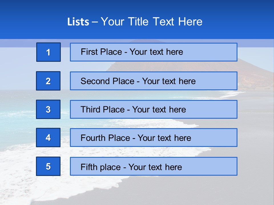Africa Outdoor Sky PowerPoint Template