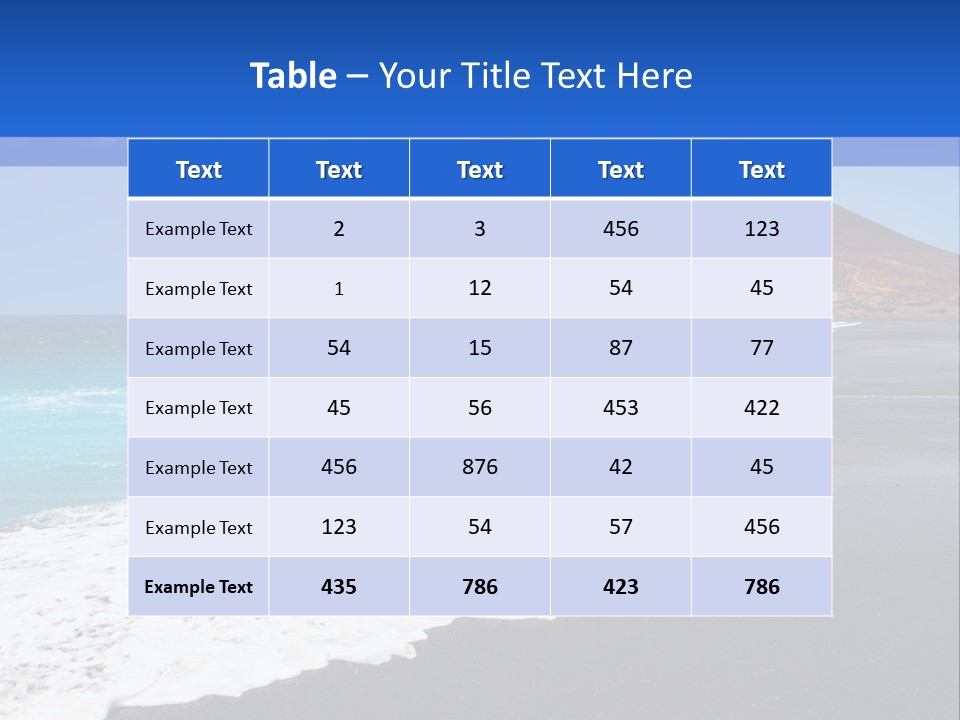 Africa Outdoor Sky PowerPoint Template