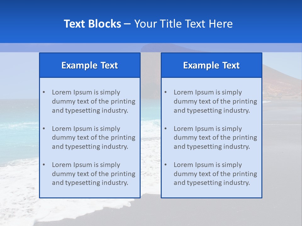 Africa Outdoor Sky PowerPoint Template