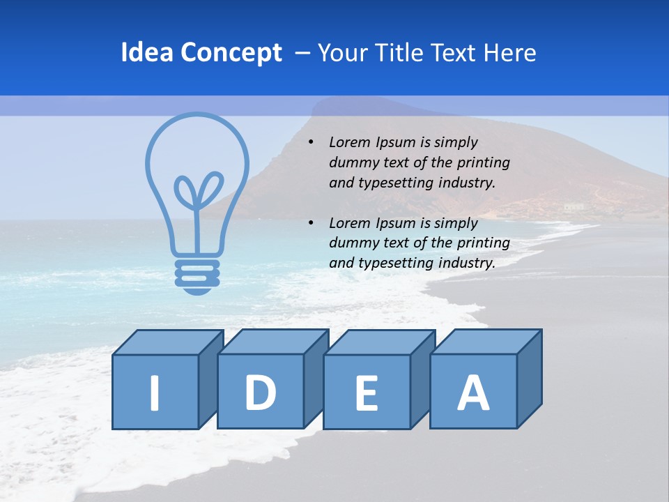 Africa Outdoor Sky PowerPoint Template