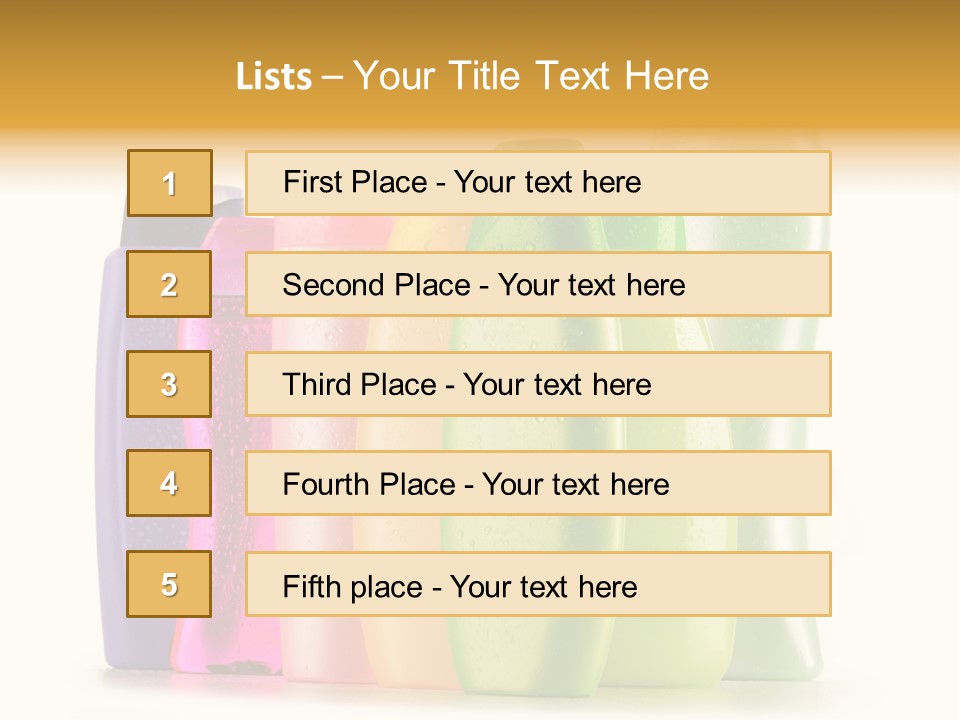 Bottle Liquid Hygiene PowerPoint Template