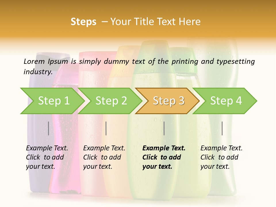 Bottle Liquid Hygiene PowerPoint Template