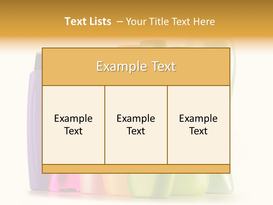 Bottle Liquid Hygiene PowerPoint Template