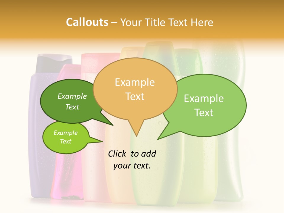 Bottle Liquid Hygiene PowerPoint Template