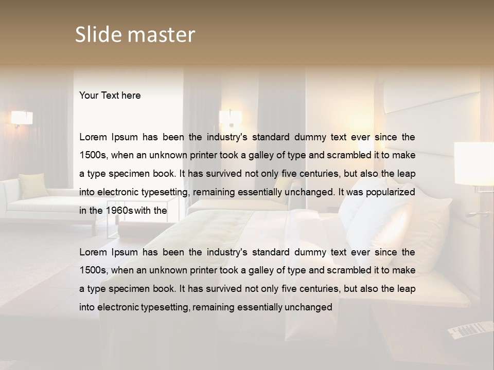 Light Bed Antique PowerPoint Template
