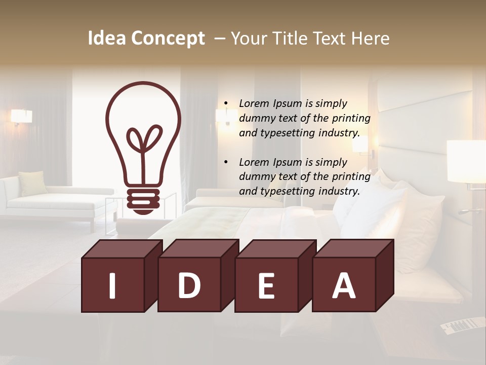 Light Bed Antique PowerPoint Template