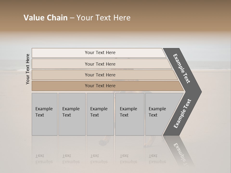 Shepherd Dog Dog Portrait At The Beach Labradoodle PowerPoint Template