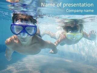 Wet People Young PowerPoint Template