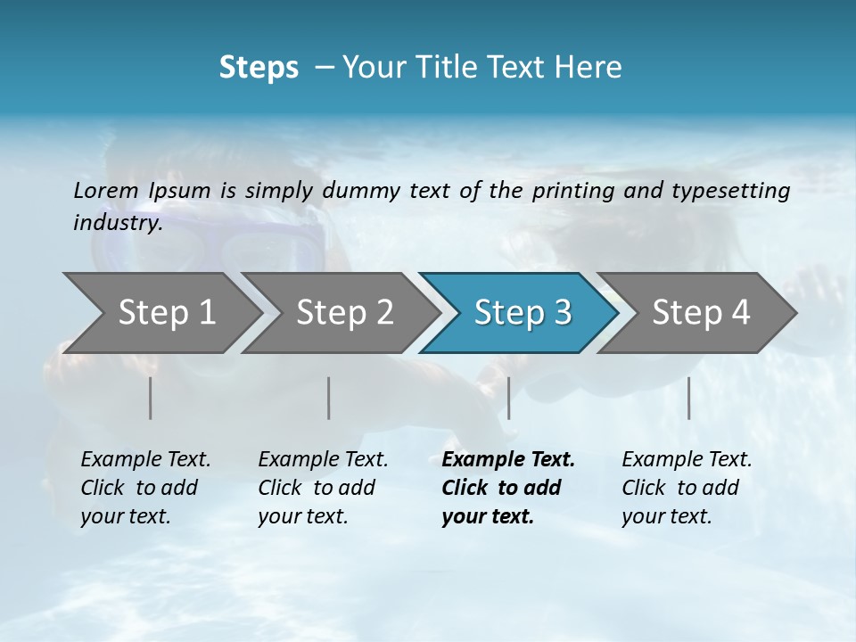 Wet People Young PowerPoint Template