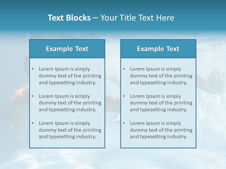 Wet People Young PowerPoint Template