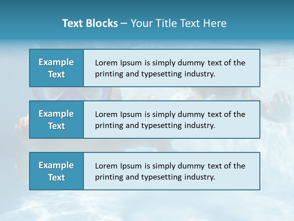 Wet People Young PowerPoint Template