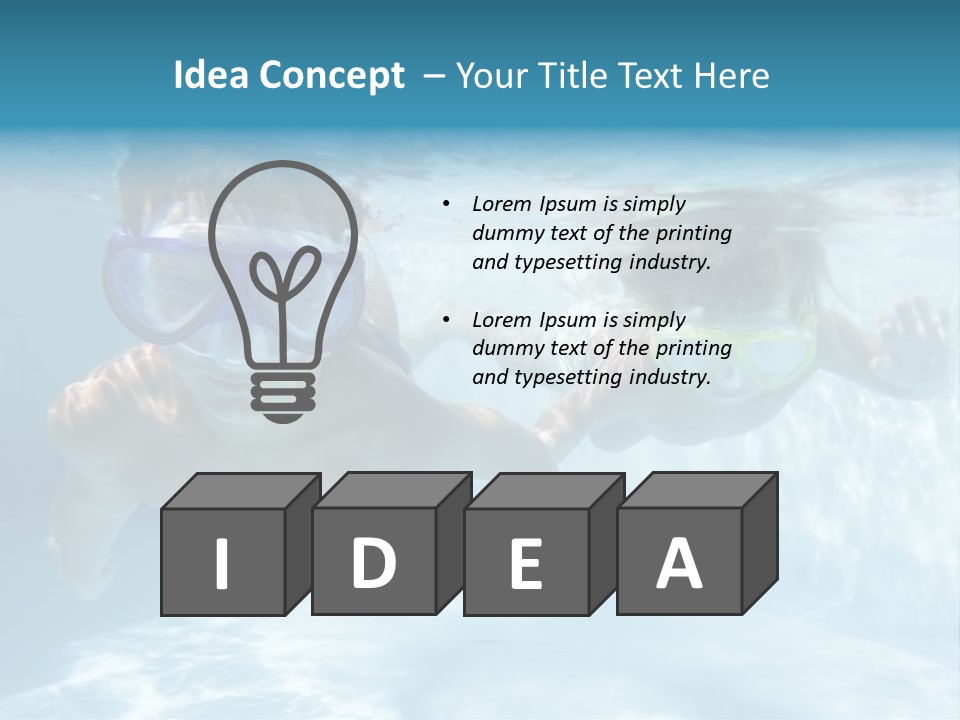 Wet People Young PowerPoint Template