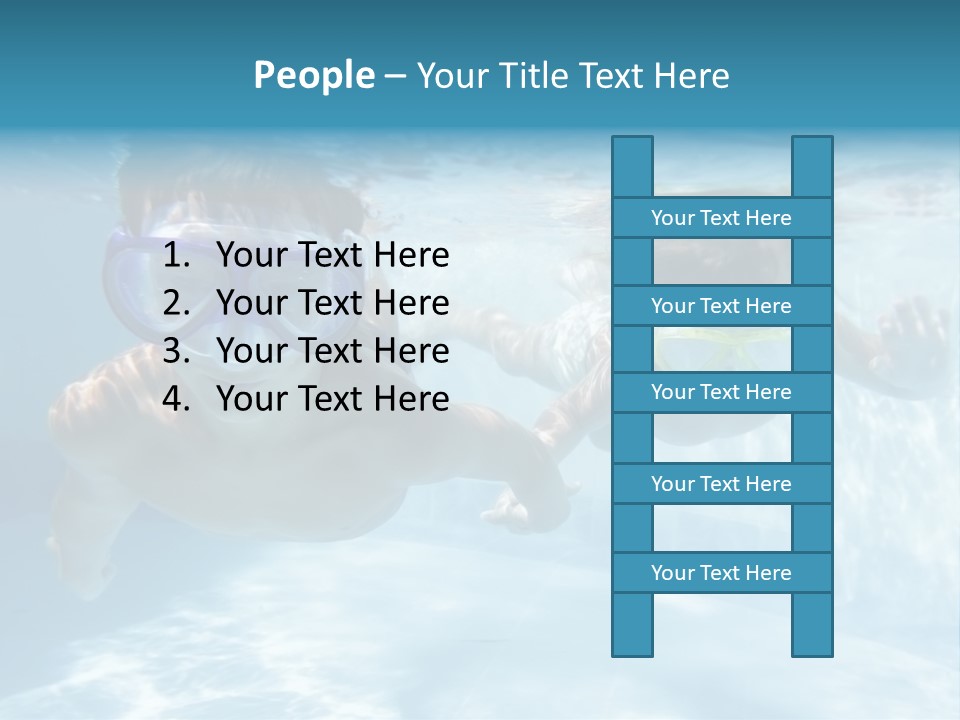 Wet People Young PowerPoint Template