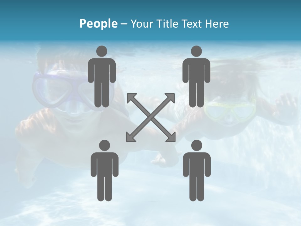 Wet People Young PowerPoint Template