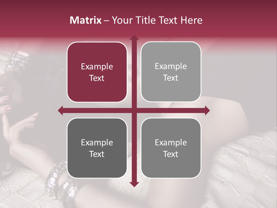 Lip Gloss Model Blush PowerPoint Template