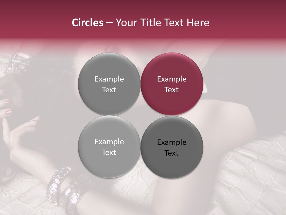 Lip Gloss Model Blush PowerPoint Template