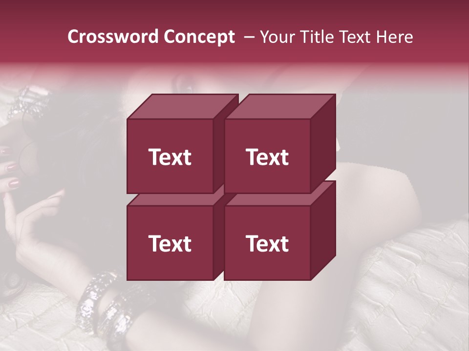 Lip Gloss Model Blush PowerPoint Template