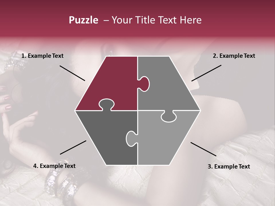 Lip Gloss Model Blush PowerPoint Template