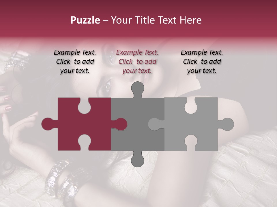 Lip Gloss Model Blush PowerPoint Template