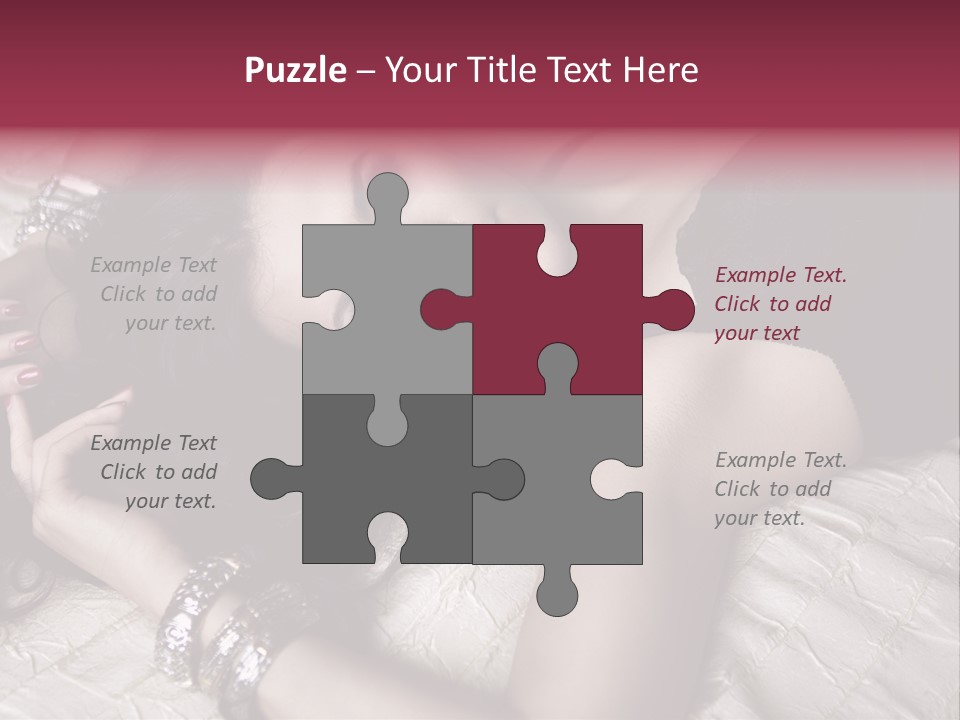 Lip Gloss Model Blush PowerPoint Template