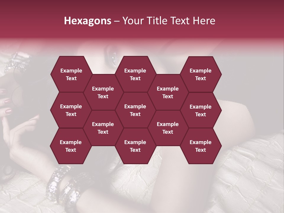 Lip Gloss Model Blush PowerPoint Template