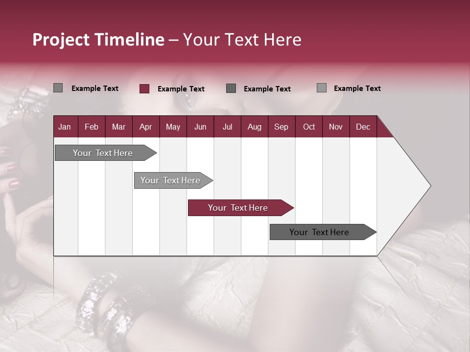 Lip Gloss Model Blush PowerPoint Template