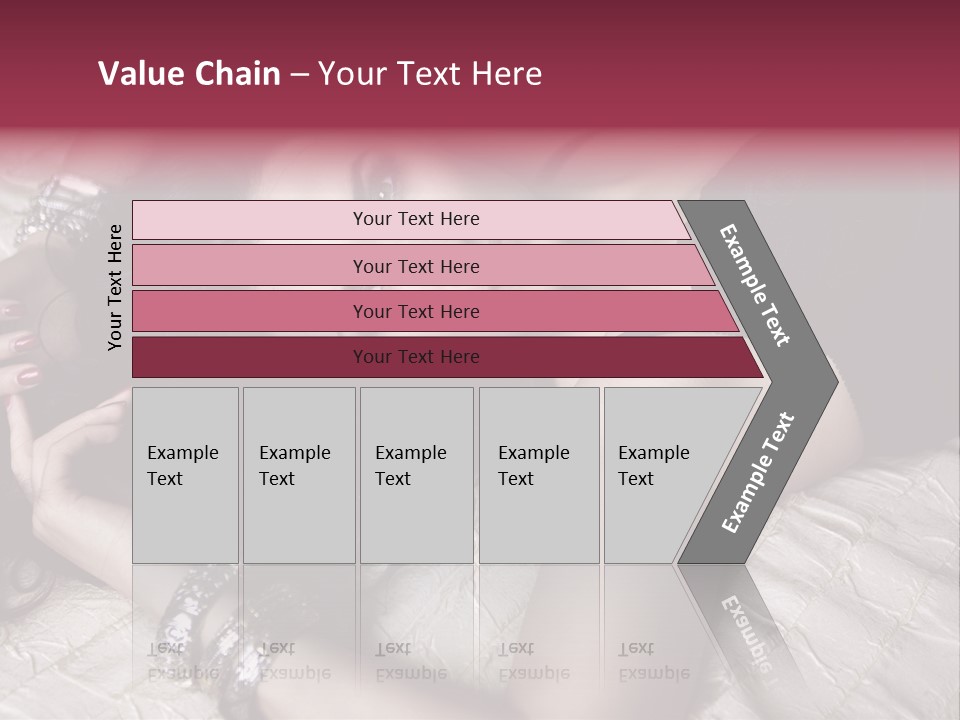 Lip Gloss Model Blush PowerPoint Template