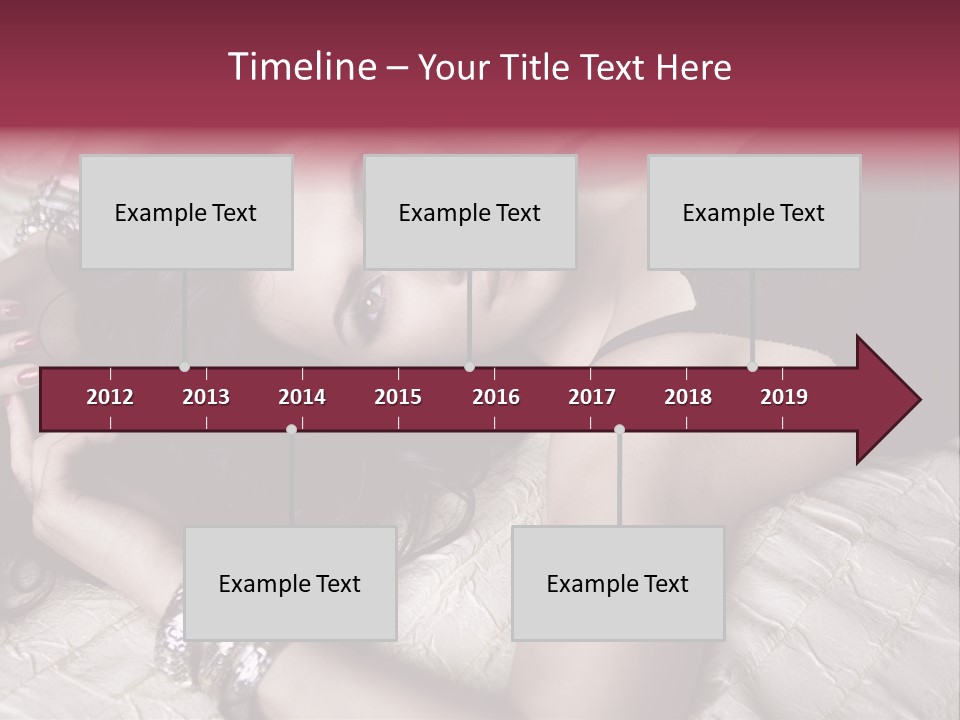 Lip Gloss Model Blush PowerPoint Template