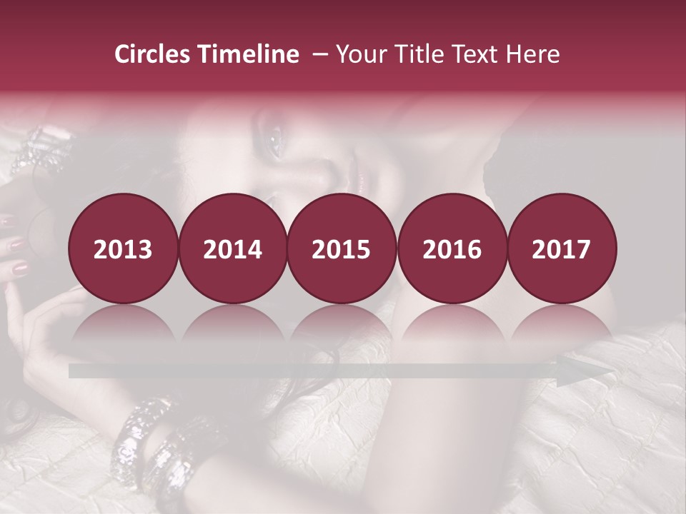 Lip Gloss Model Blush PowerPoint Template