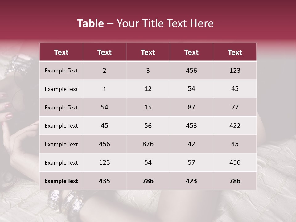 Lip Gloss Model Blush PowerPoint Template