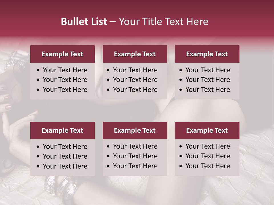 Lip Gloss Model Blush PowerPoint Template