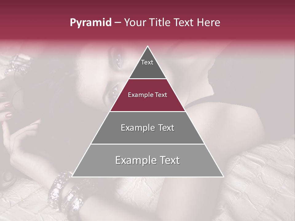 Lip Gloss Model Blush PowerPoint Template