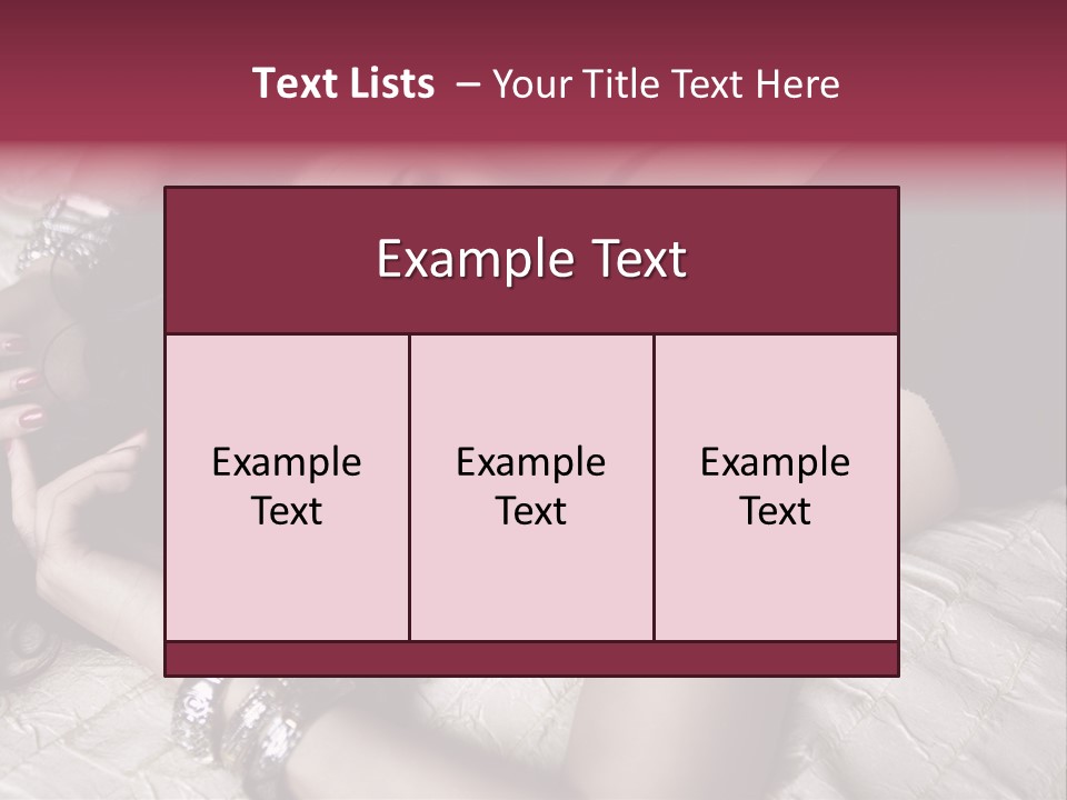 Lip Gloss Model Blush PowerPoint Template