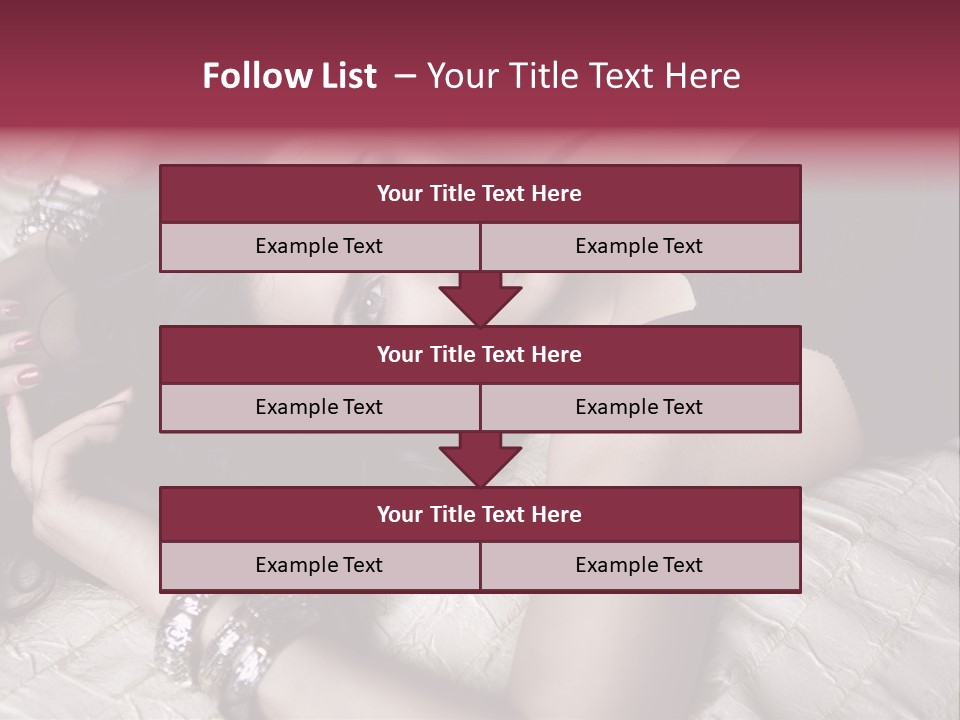 Lip Gloss Model Blush PowerPoint Template