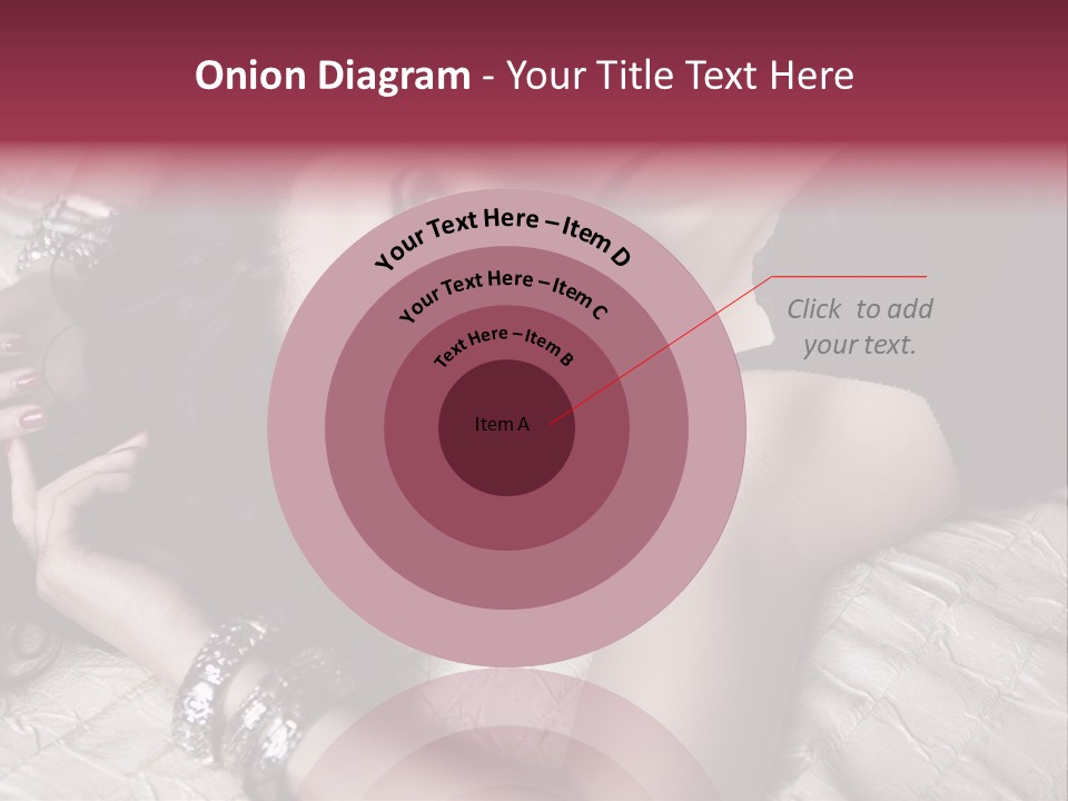 Lip Gloss Model Blush PowerPoint Template