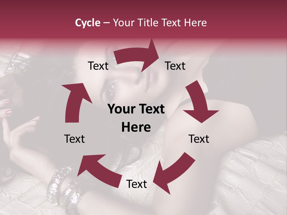 Lip Gloss Model Blush PowerPoint Template