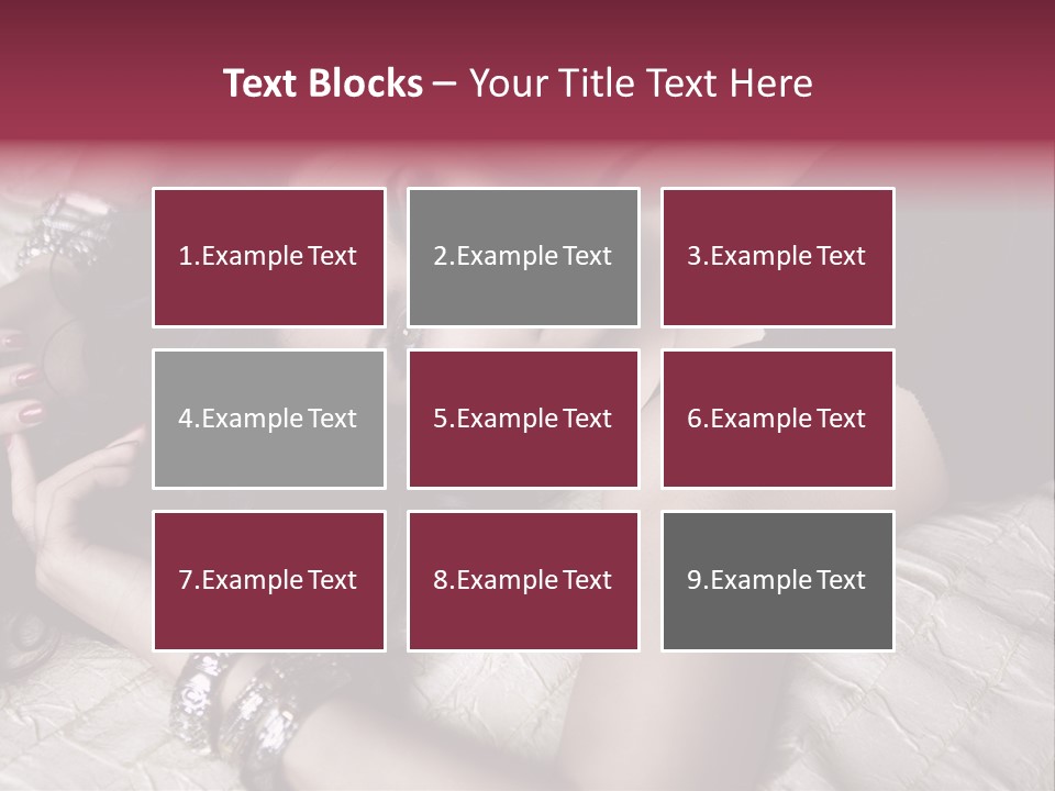 Lip Gloss Model Blush PowerPoint Template